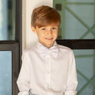 Henry Duvall classic white boys button down shirt, a timeless boys shirt designed for polished, preppy dressing.