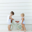 Henry Duvall James Henry Jon Jon for toddler boys in white piqué with Seaside Stripe trim, a classic and traditional summer one-piece