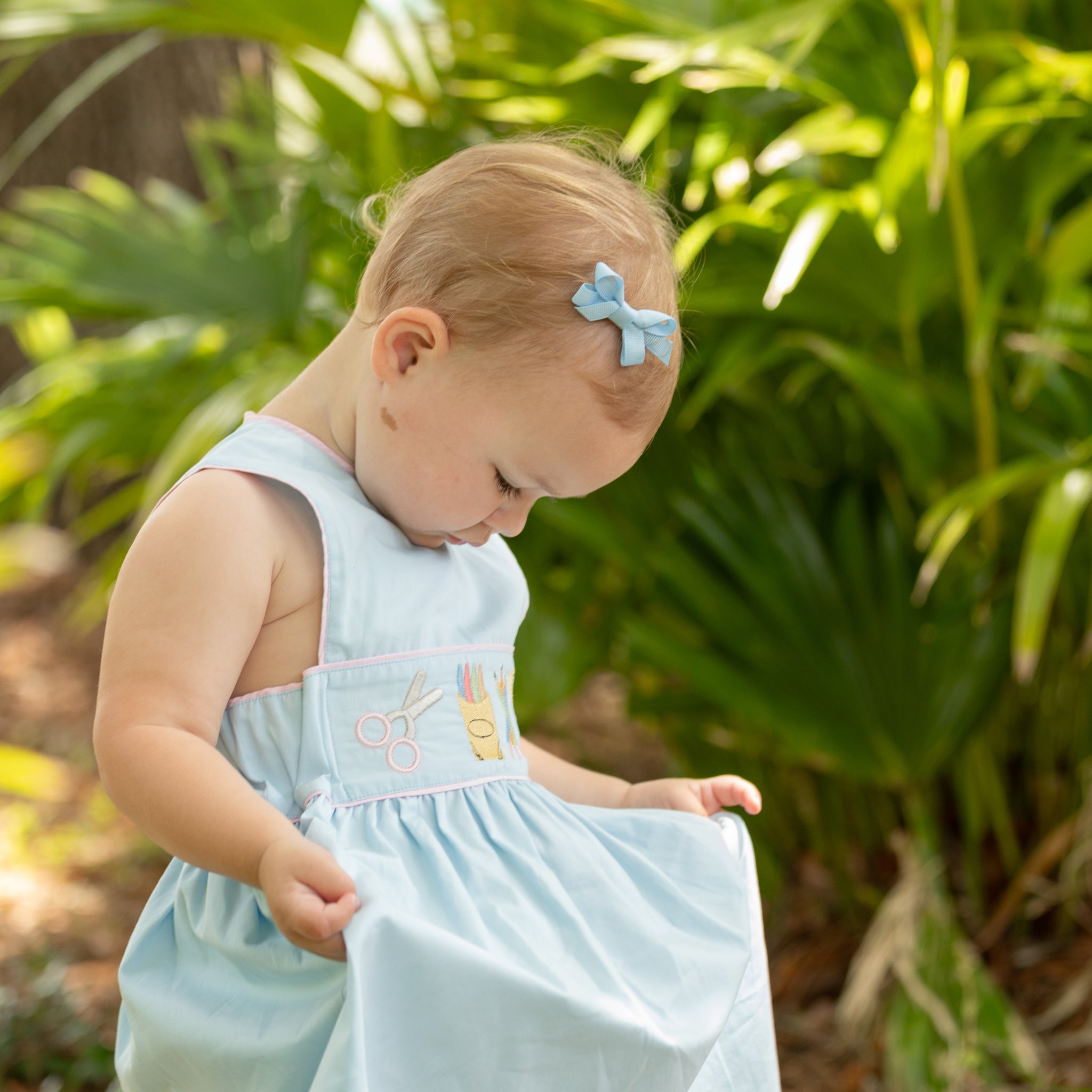 Girls Back to School Embroidered Dress - Henry Duvall