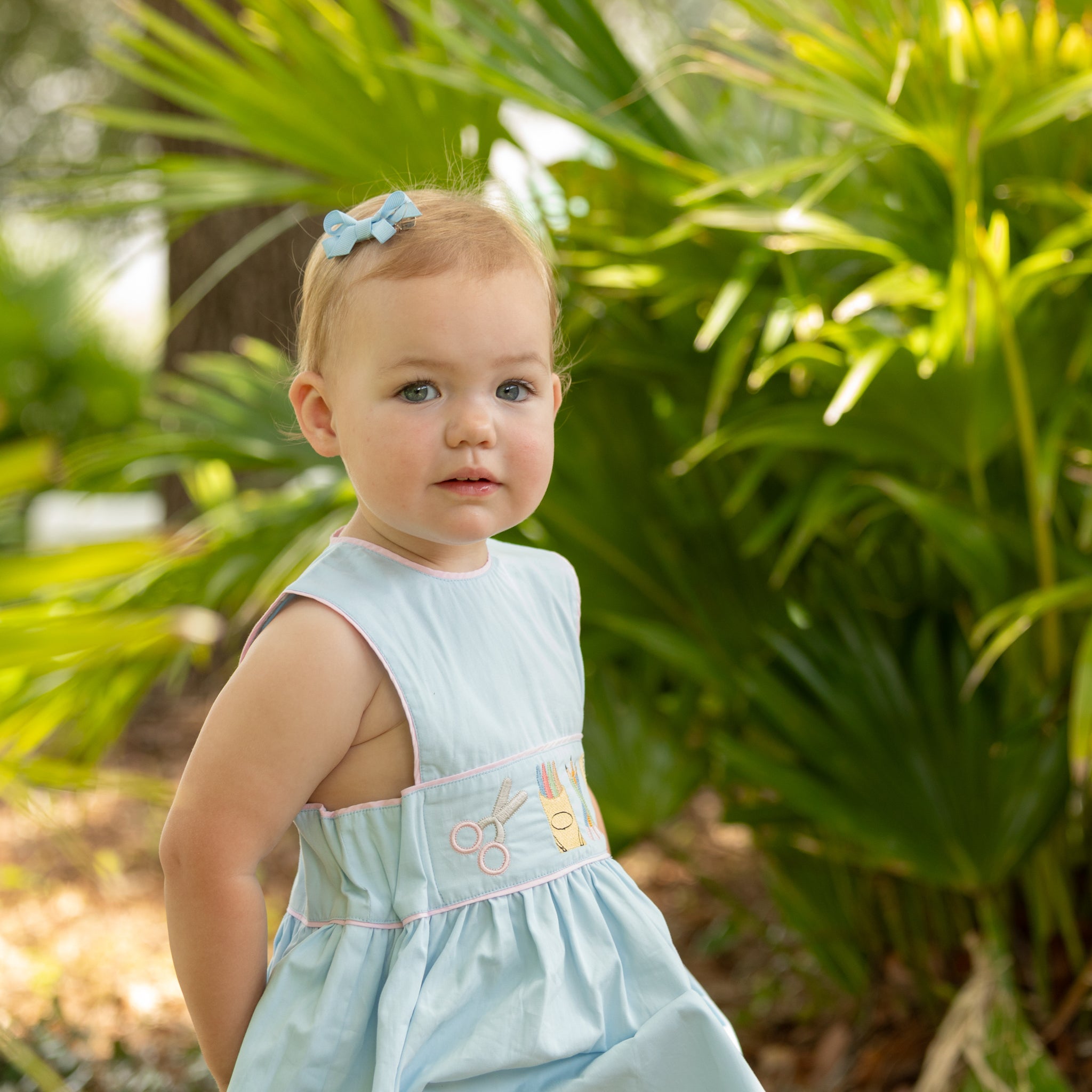Girls Back to School Embroidered Dress - Henry Duvall