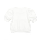 Henry Duvall Tenley Tee for girls with grade-level pennant appliqué in Pink Sand and Brighton Blue, soft cotton blend back-to-school shirt designed by the Fashion Club