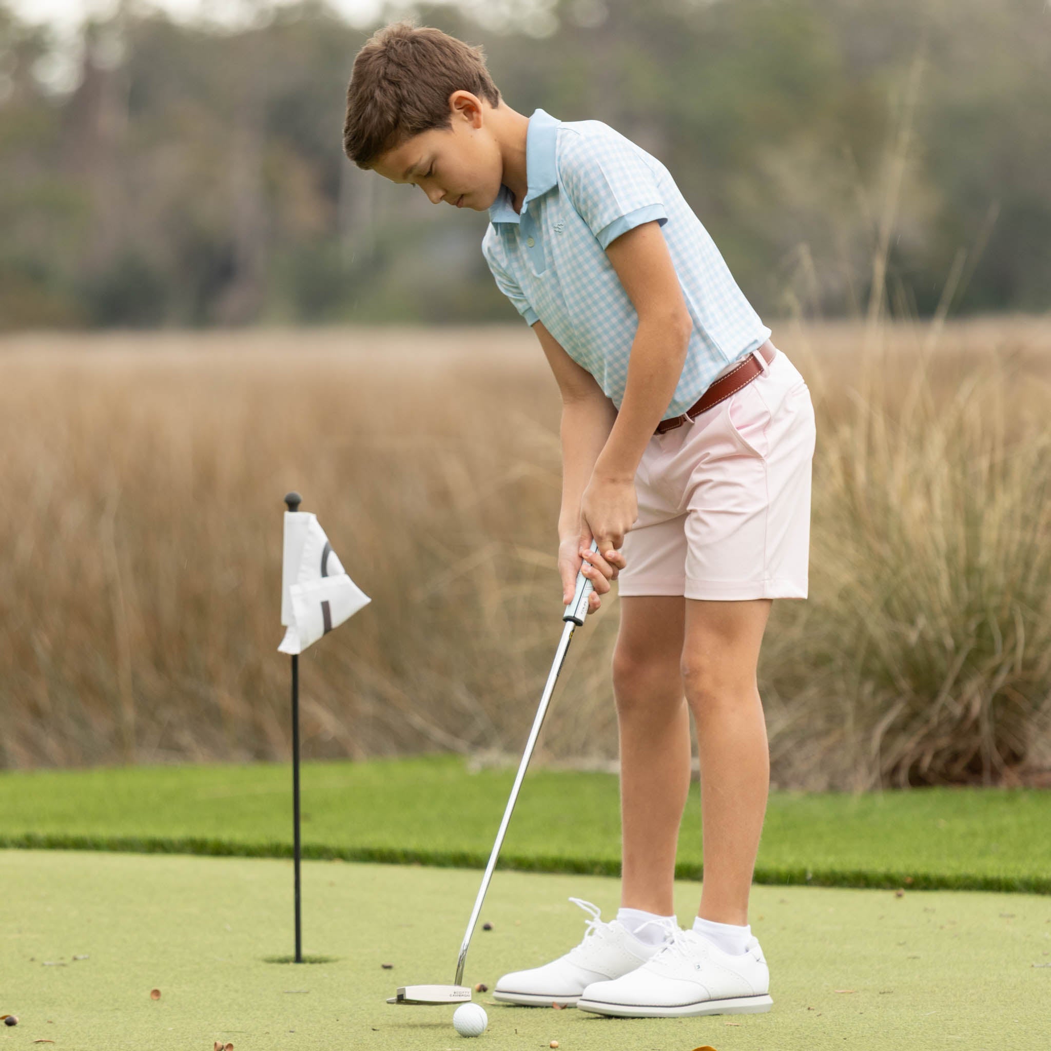 Performance Hart Shorts in Pink Sand - Henry Duvall