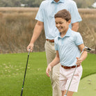 Match Point Polo in Blue Gingham - Henry Duvall