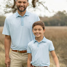 Match Point Polo in Blue Gingham - Henry Duvall