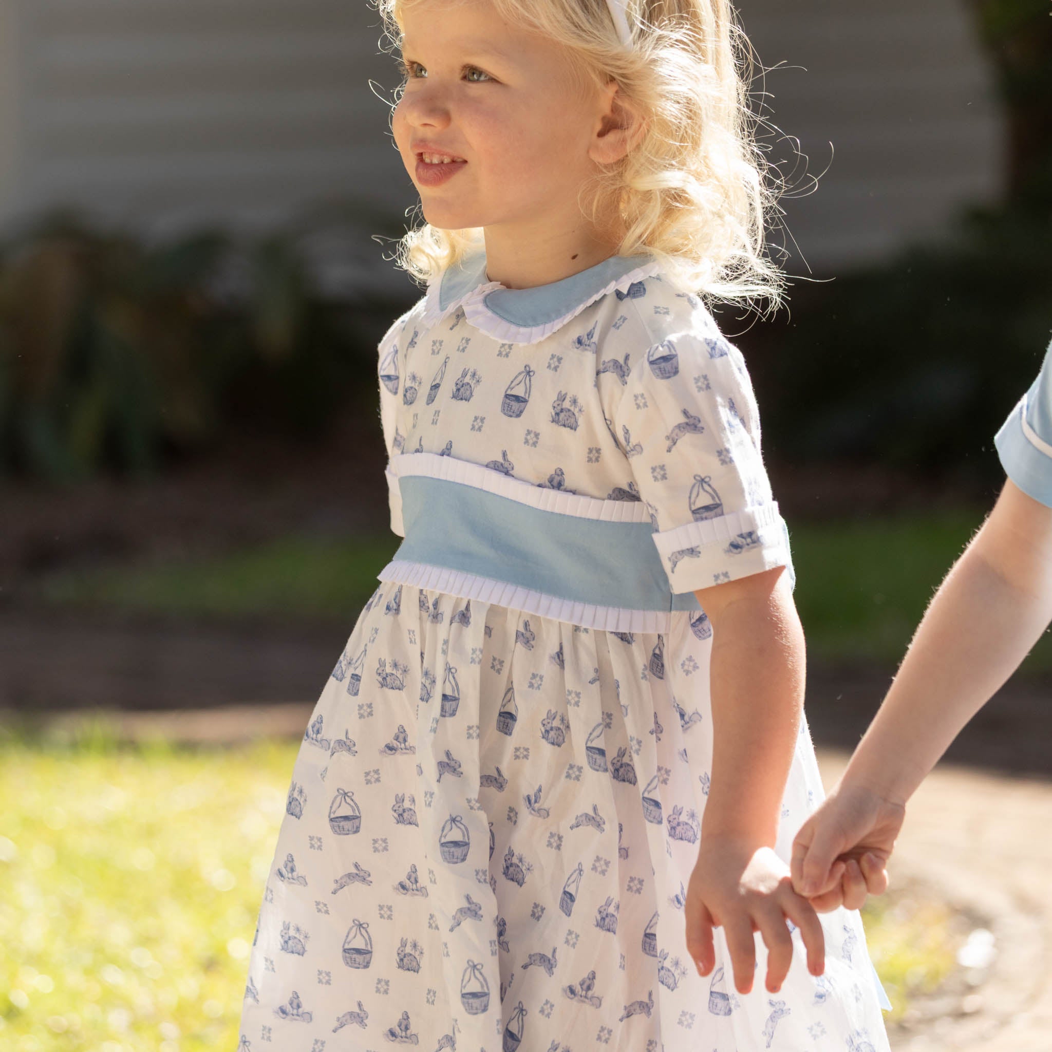 Grace Dress in Easter Delft - Henry Duvall