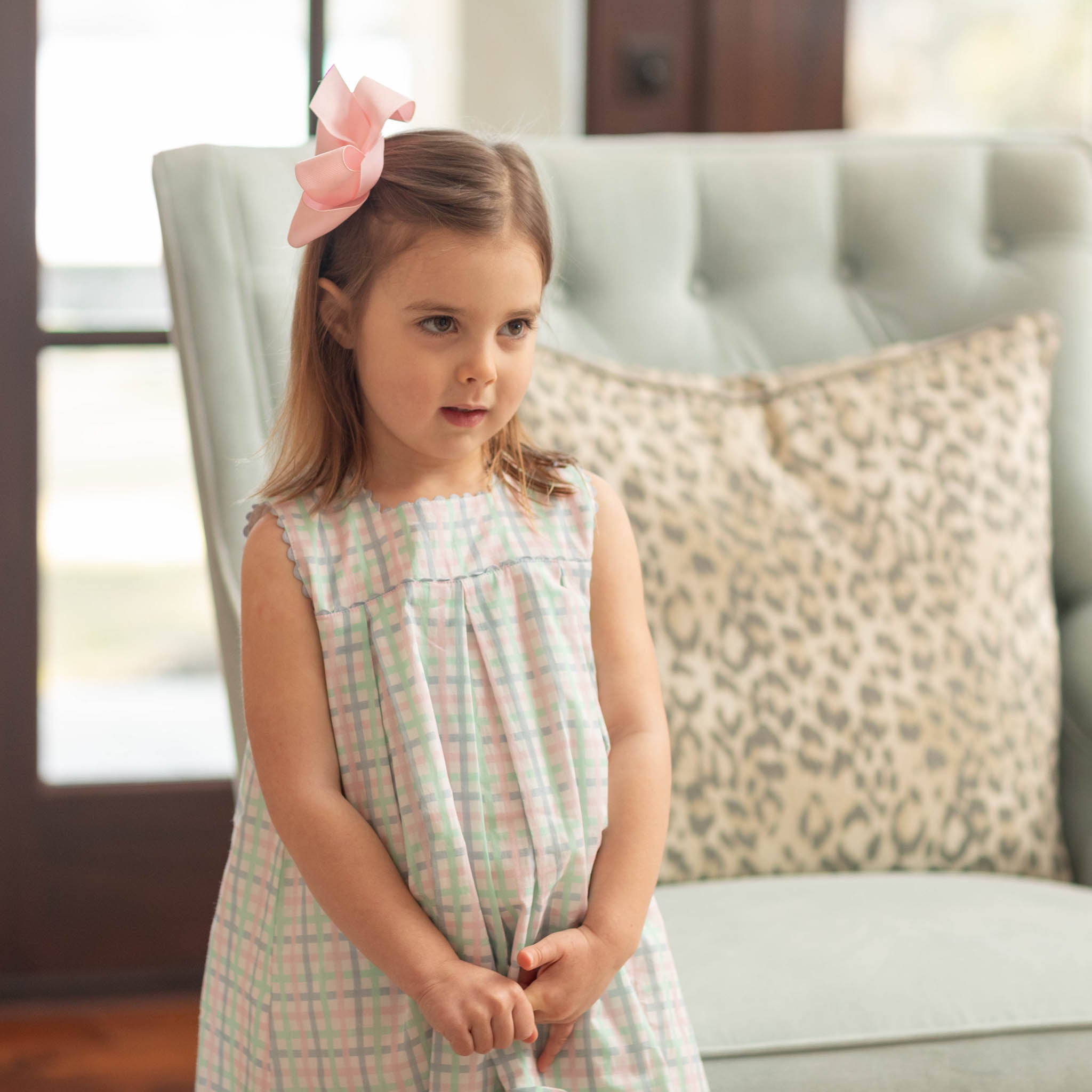 Palmer Dress in Pastel Plaid - Henry Duvall