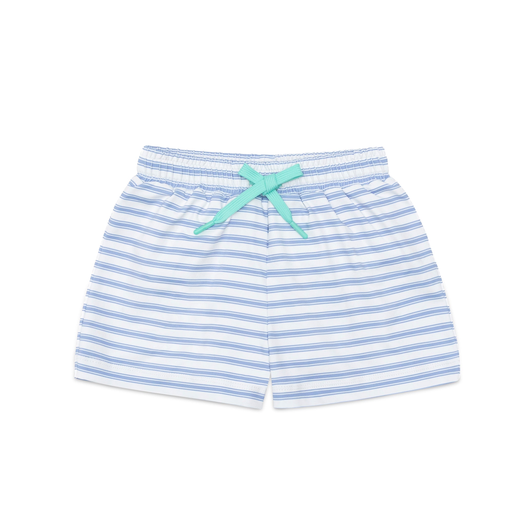 Classic boys’ swim trunks by Henry Duvall in a tailored above-the-knee fit with UPF 50+ protection, featuring an elastic waistband and drawstring for a comfortable summer look.