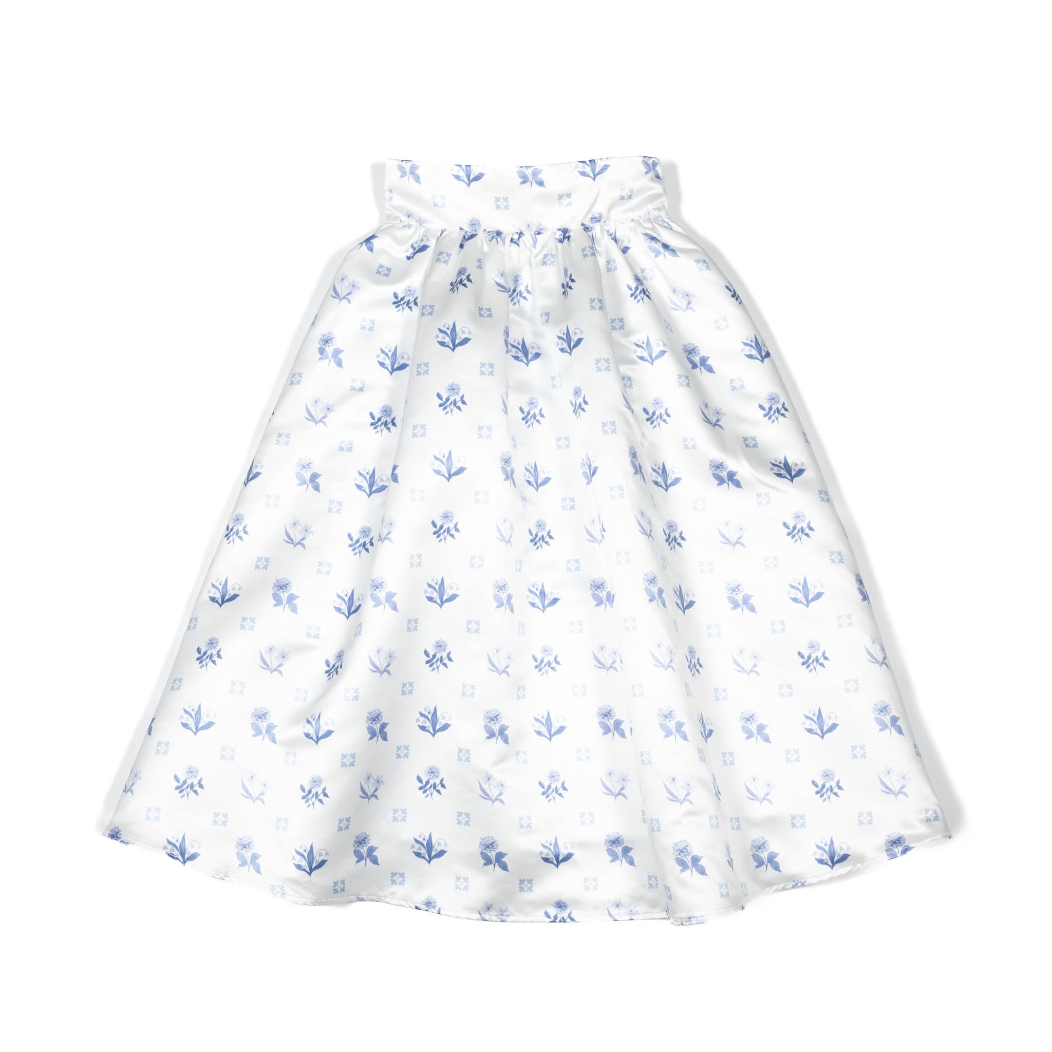 Audrey Skirt in Floral Delft- Henry Duvall