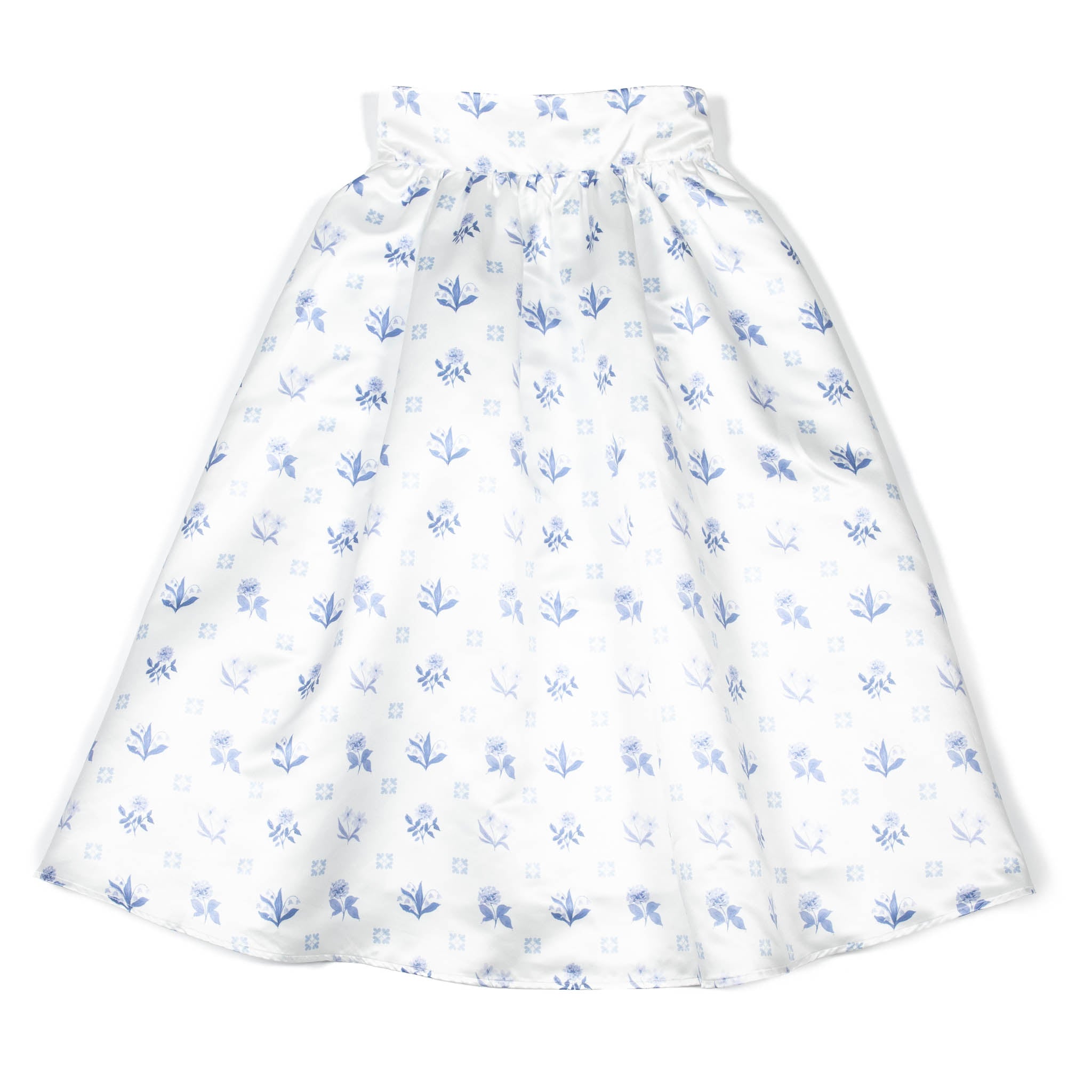 Audrey Skirt in Floral Delft- Henry Duvall