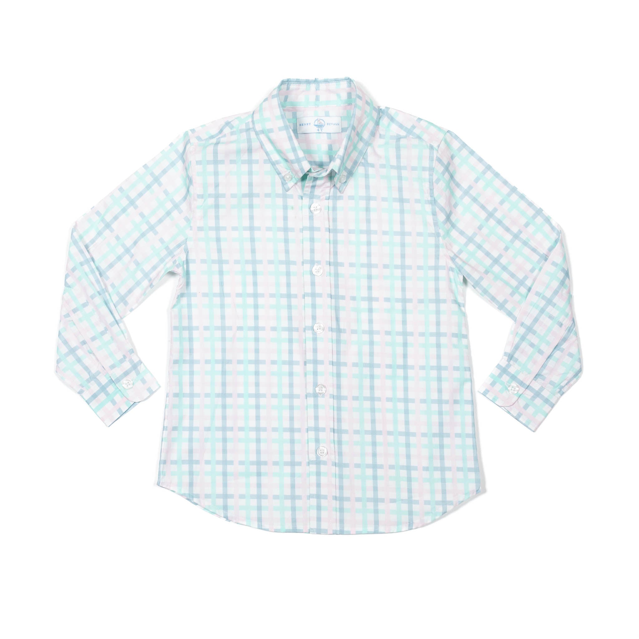 Bennett Button Down in Pastel Plaid - Henry Duvall