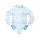 Reese Rashguard One Piece in Bermuda Blues - Henry Duvall