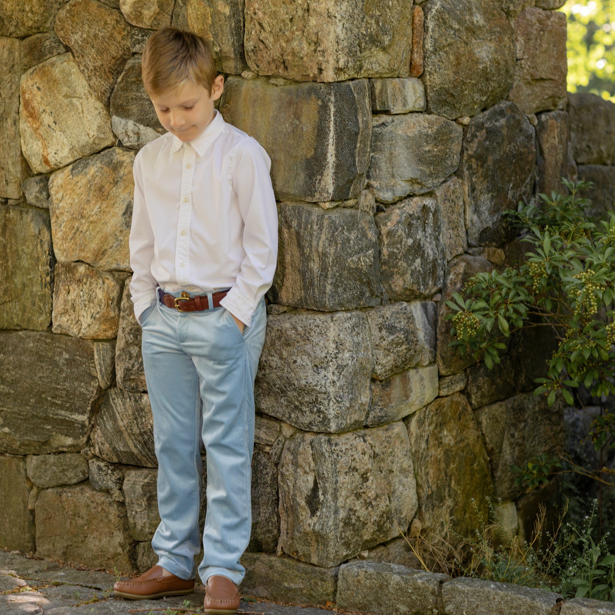 Bradford Trousers in Bay Tree Blue Velvet – Henry Duvall