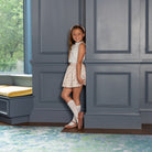 Henry Duvall Sutton Skirt in Beacon Hill Blooms floral print, classic fall skirt for older girls, perfect for coordinating sibling outfits and age-appropriate seasonal dressing