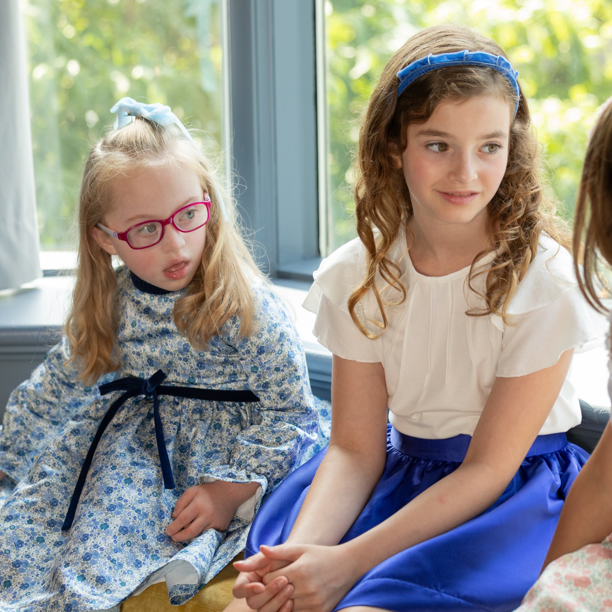 Velvet Crown Headband by Eva’s House, European-style girls crown headband made from soft velvet, perfect fall accessory for dressy or coordinated family looks