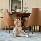 L’Amour Elodie white scalloped T-strap baby shoe in Napa leather with soft suede sole, perfect for pairing with Henry Duvall Fall outfits for girls
