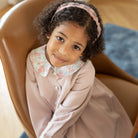Swan Headband by Eva’s House, satin and tulle European-style girls headband from Switzerland, perfect for special occasions and princess-inspired fall outfits