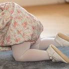 L’Amour Elodie white scalloped T-strap baby shoe in Napa leather with soft suede sole, perfect for pairing with Henry Duvall Fall outfits for girls