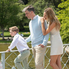 White bamboo boys button down shirt by Henry Duvall, soft and tagless with a comfortable fit for dressing up year-round
