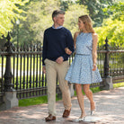 Henry Duvall Jackie Set in Prescott Petals floral taffeta, classic fall two-piece women’s outfit with pleated skirt and tailored top for coordinated family dressing