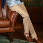 Henry Duvall boys' navy and khaki dress pants, wrinkle-resistant performance trousers with flat front and secure waistband, classic fall boys church and school pants
