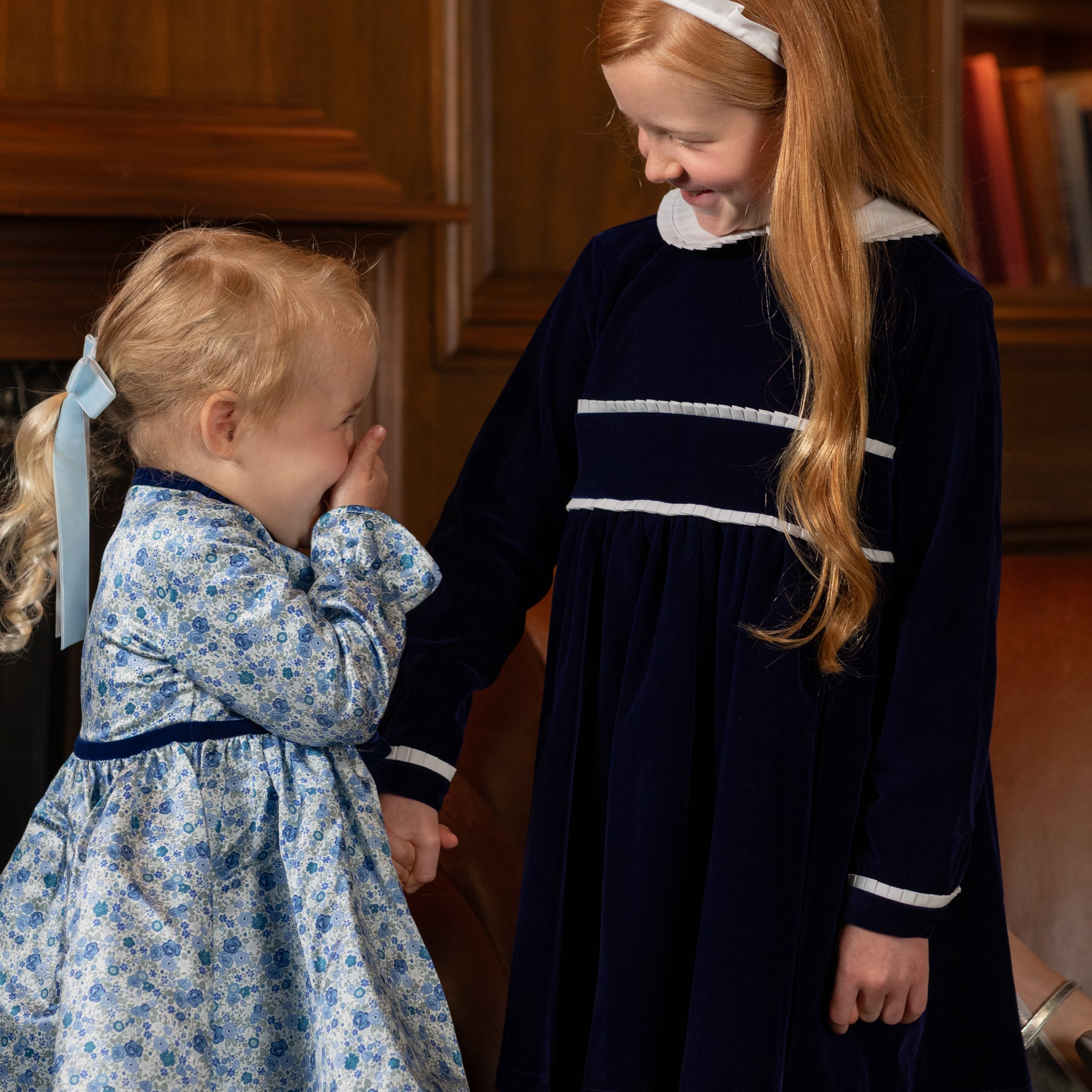 Velvet Jane Bow by Winn & William, handcrafted velvet hair bow with alligator clip, classic fall accessory for girls.