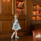 L’Amour Eleanor T-strap Mary Jane shoes for girls in smooth leather with classic cutouts, ideal for fall outfits, family photos, and coordinating with Henry Duvall collections