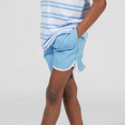 Set Point Shorts in Periwinkle - Henry Duvall