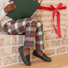 Classic boys’ holiday trousers in traditional Townsend Tartan with red and green plaid – perfect for family photos and festive occasions