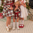 L’Amour Eleanor T-strap Mary Jane shoes for girls in smooth leather with classic cutouts, ideal for fall outfits, family photos, and coordinating with Henry Duvall collections