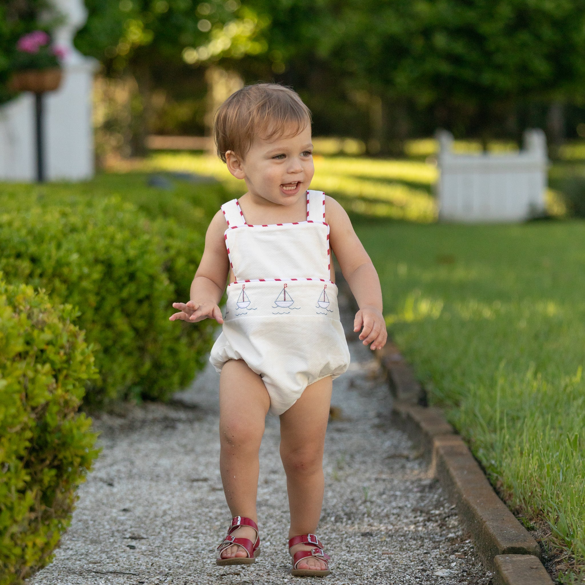 Henry Sunsuit in Southampton Sailboats (Unisex) - Henry Duvall