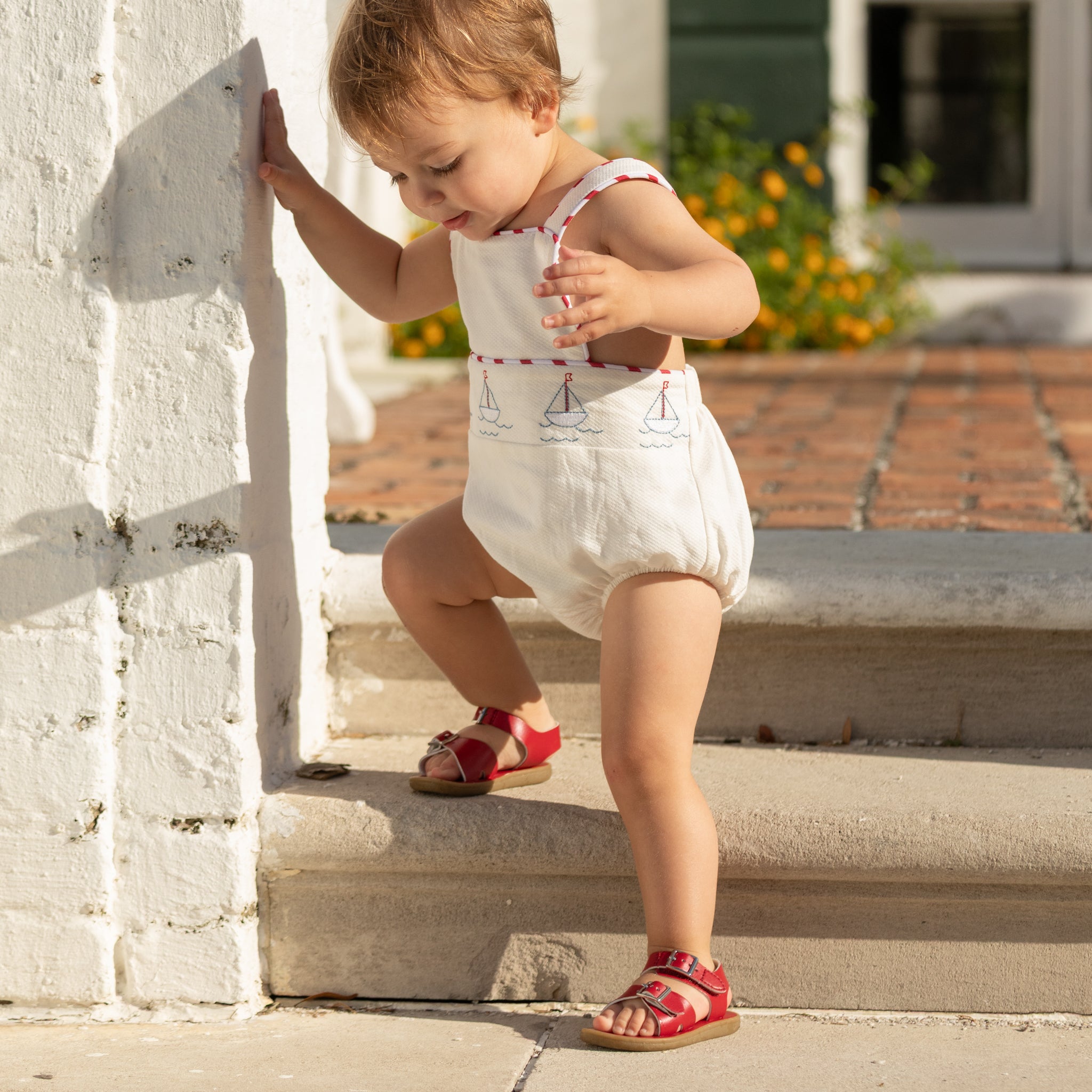 Henry Sunsuit in Southampton Sailboats (Unisex) - Henry Duvall