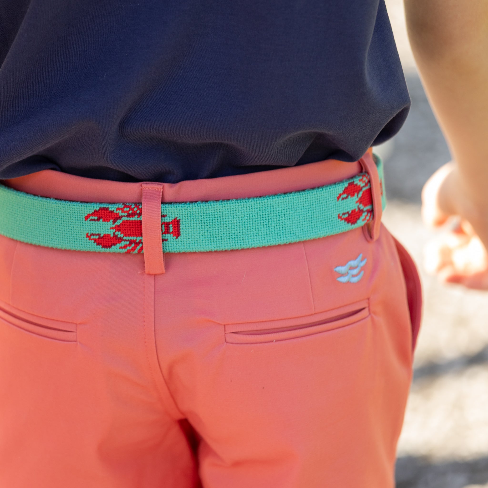 Lobster Children's Needlepoint Belt - Henry Duvall