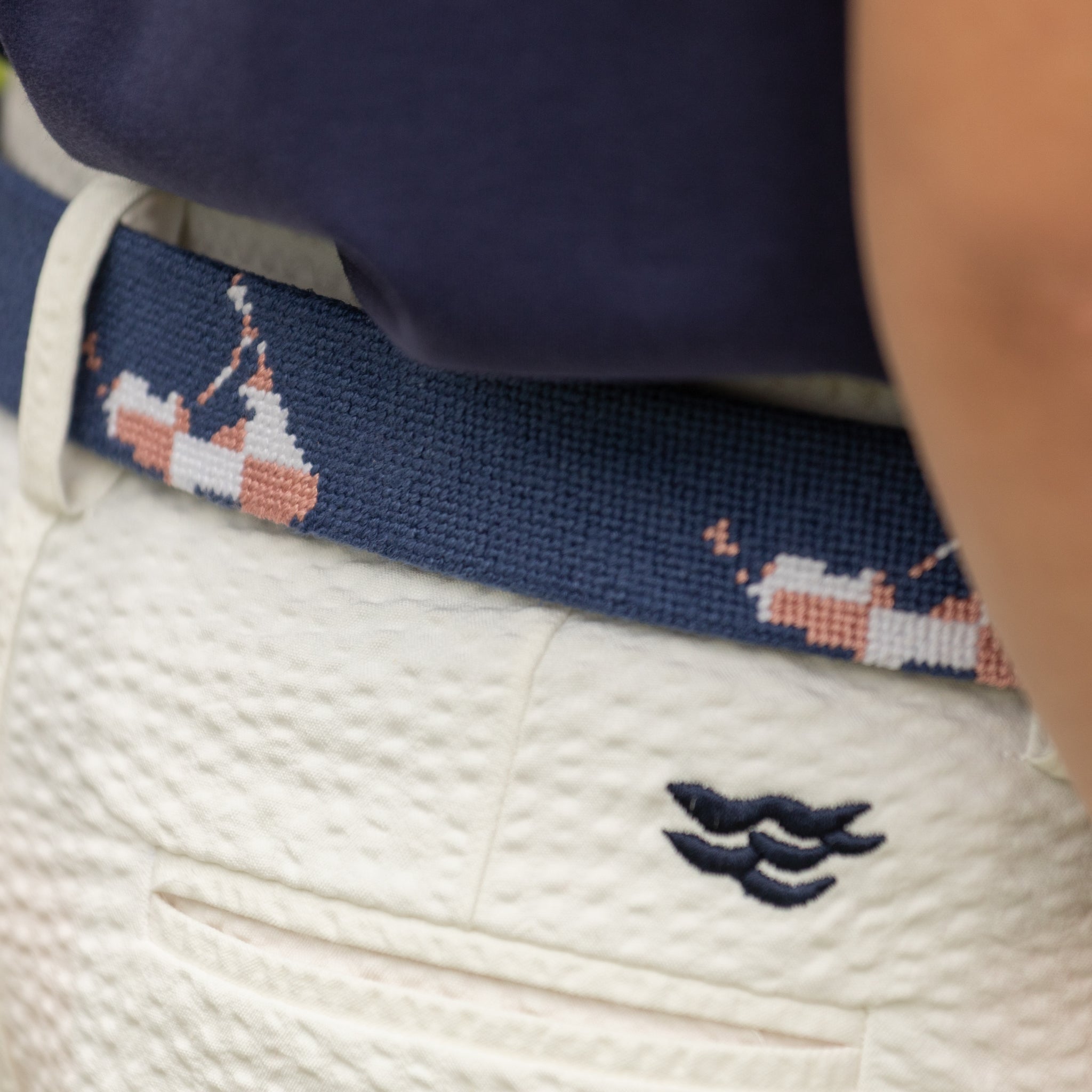 Nantucket Children's Needlepoint Belt - Henry Duvall