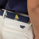 Sailboat Needlepoint Belt - Henry Duvall
