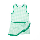 Taft Tennis Dress in Green Gingham - Henry Duvall