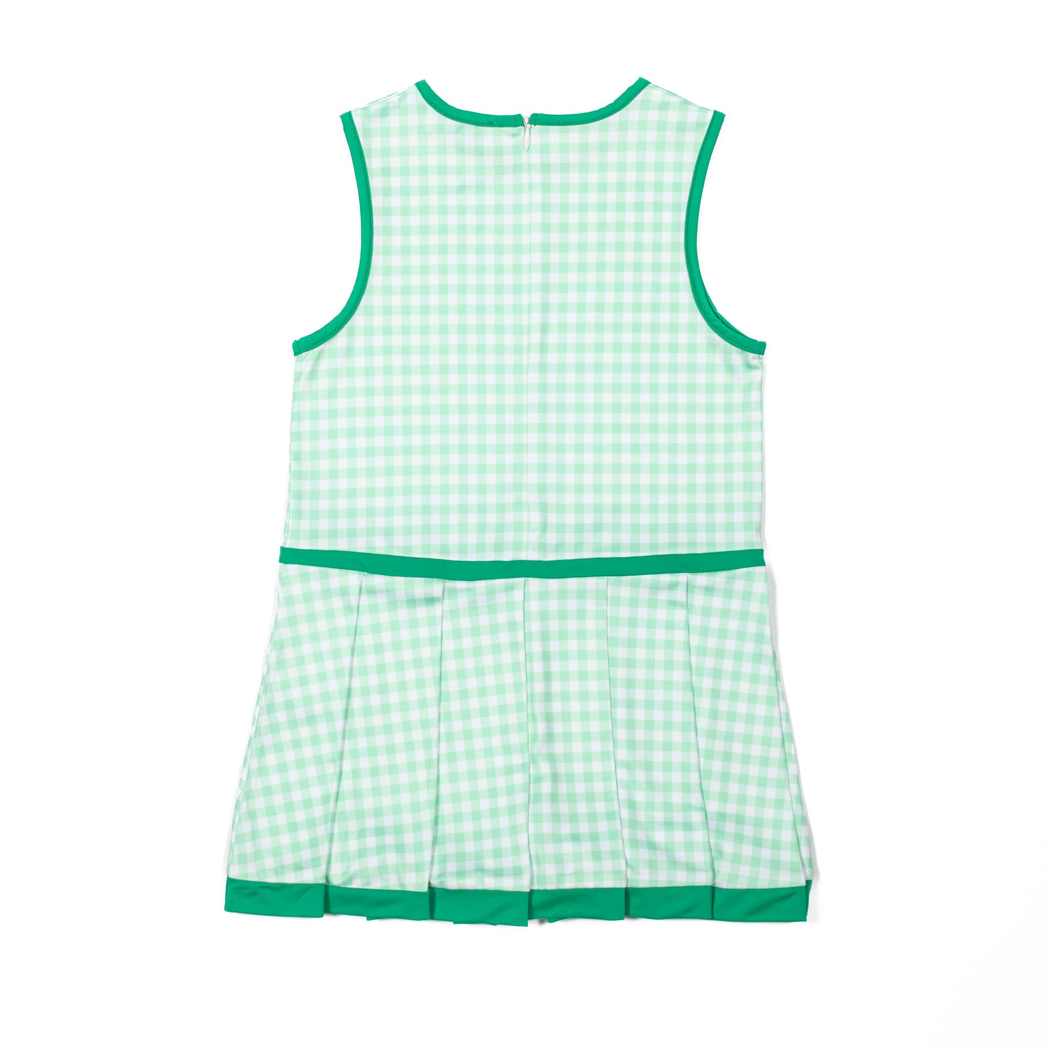 Taft Tennis Dress in Green Gingham - Henry Duvall