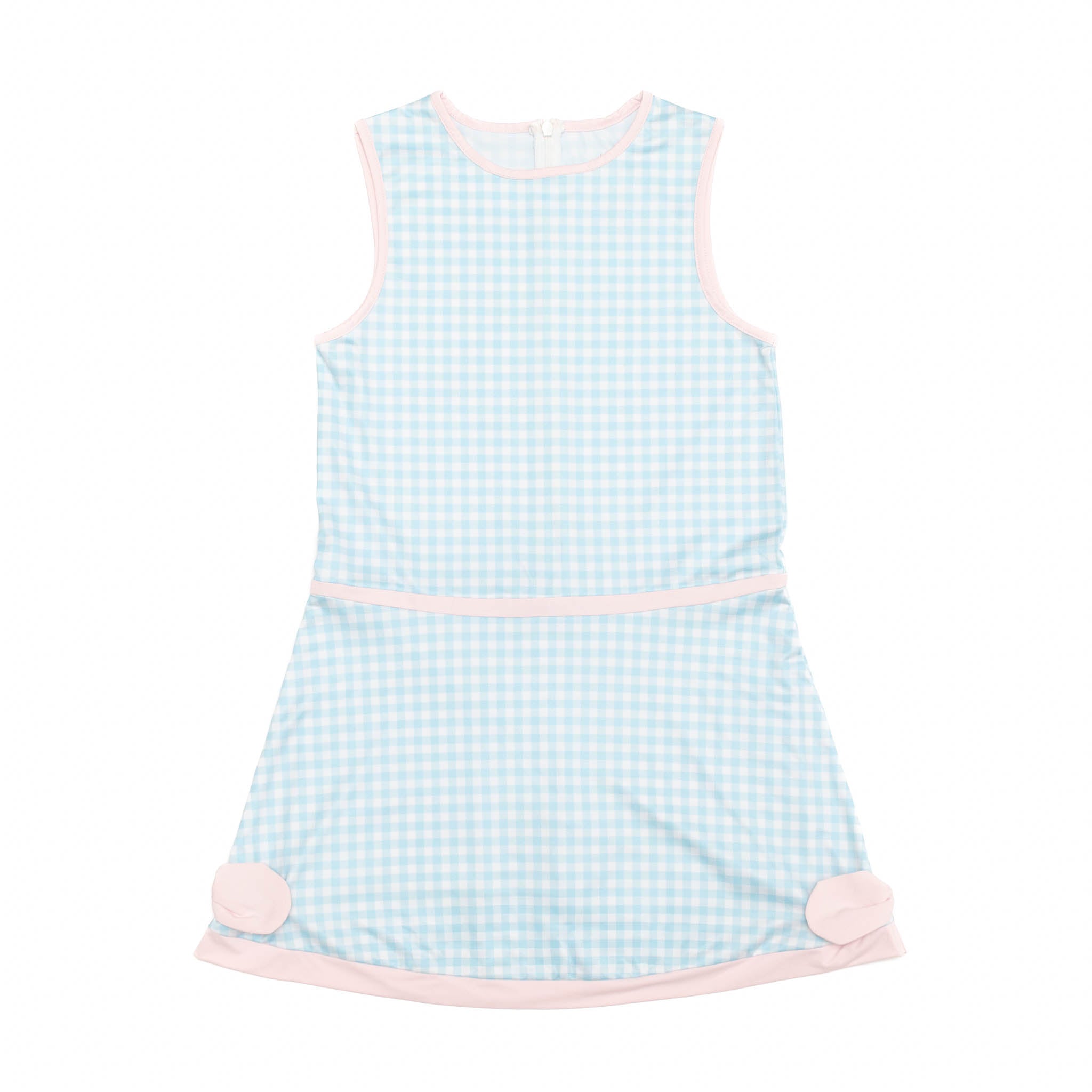 Taft Tennis Dress in Blue Gingham - Henry Duvall