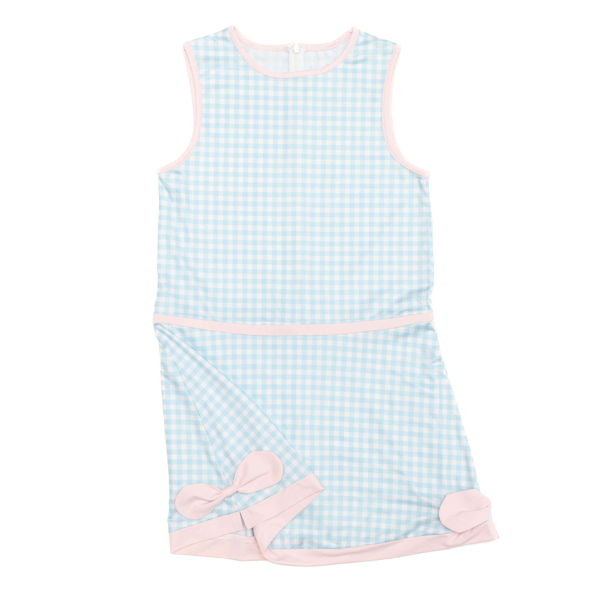 Taft Tennis Dress in Blue Gingham - Henry Duvall