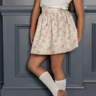 Henry Duvall Sutton Skirt in Beacon Hill Blooms floral print, classic fall skirt for older girls, perfect for coordinating sibling outfits and age-appropriate seasonal dressing