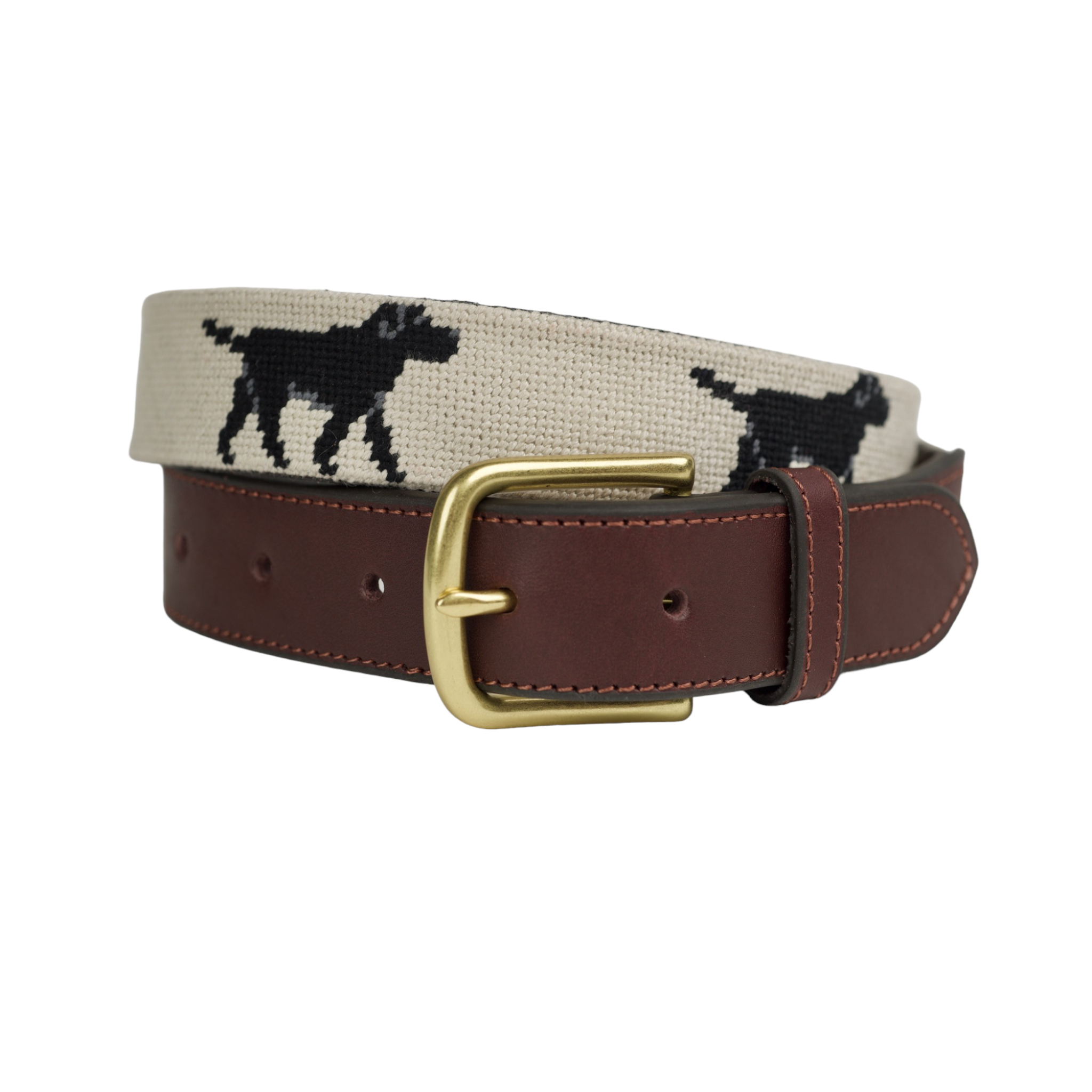 Labrador Retriever Needlepoint Belt (Men's) - Henry Duvall