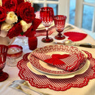Bettina Napkin in Red Gingham, Set of 4 - Henry Duvall