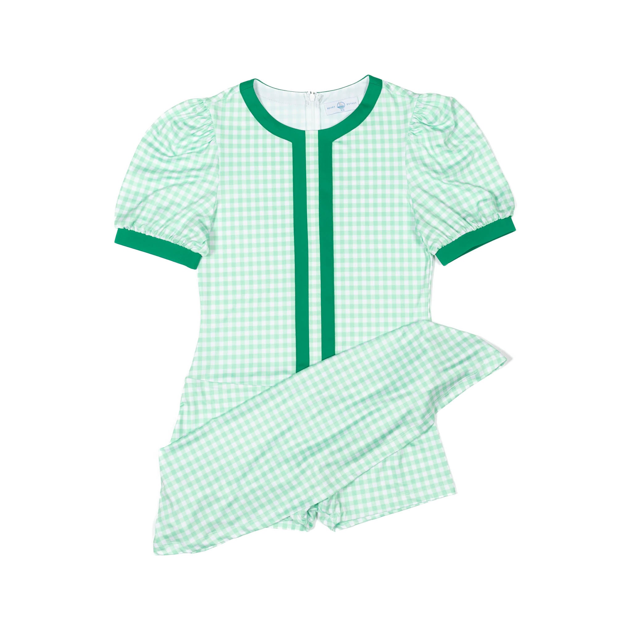 Tabor Tennis Dress (Women's) in Grass Court Green Gingham – Henry