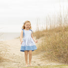 Adeline Dress in Seabreeze Stripe - Henry Duvall