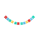 Colorful 'Back to School' banner on a white background