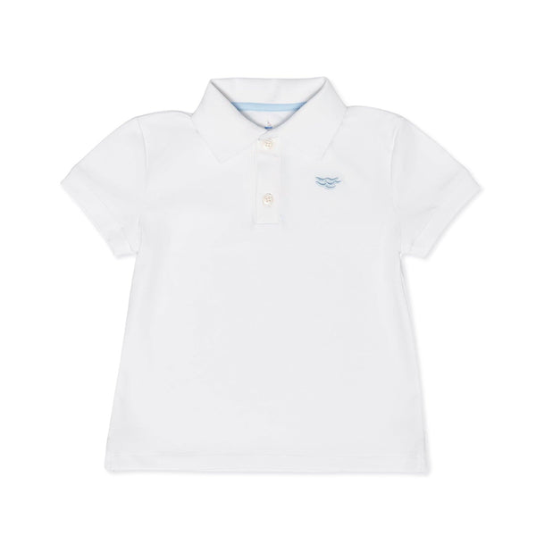 Carter Polo in Classic White – Henry Duvall