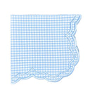 Bettina Napkin in Blue Gingham, Set of 4 - Henry Duvall