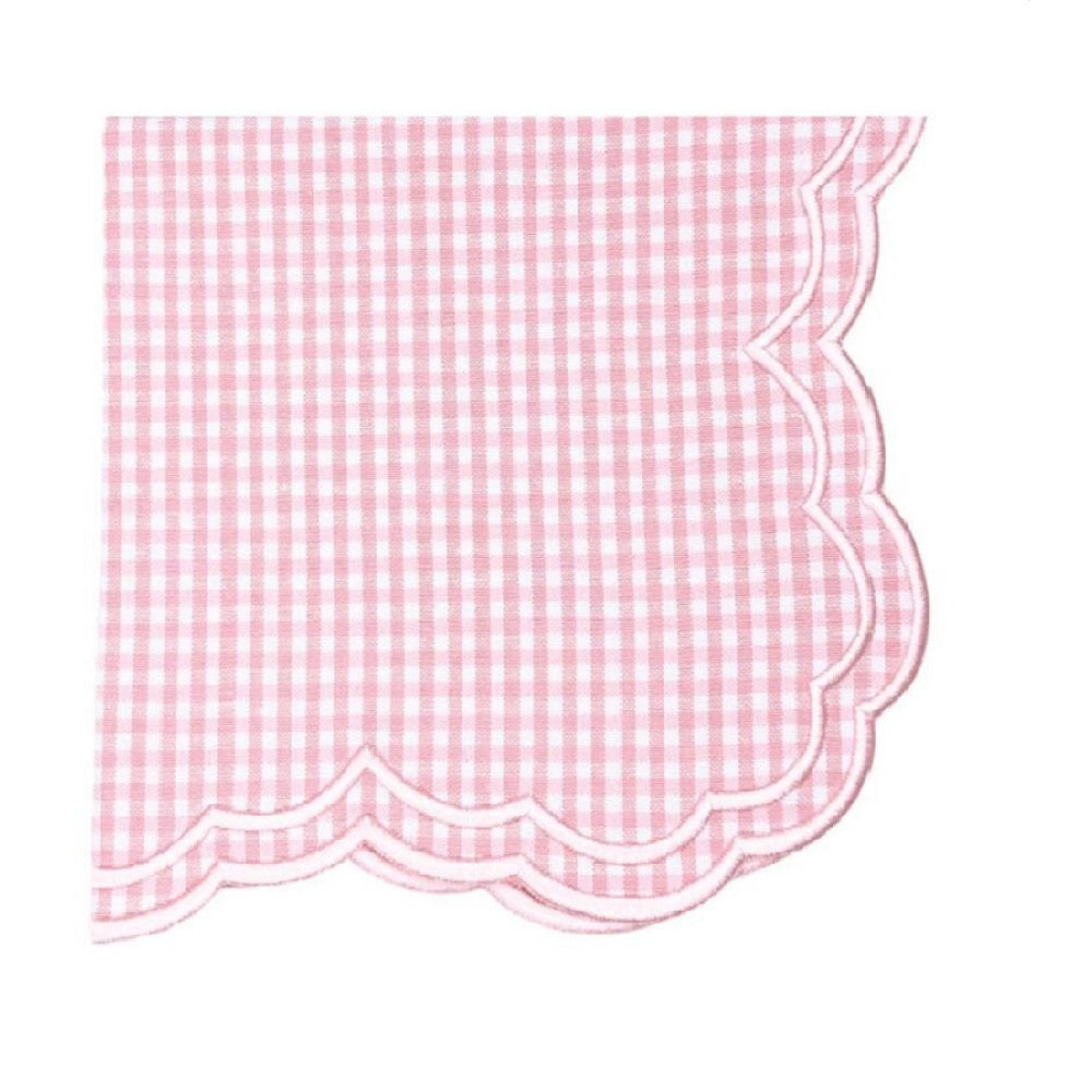 Bettina Napkin in Pink Gingham, Set of 4 - Henry Duvall