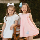 Palmer Pleated Dress in Brookhaven Bunny - Henry Duvall