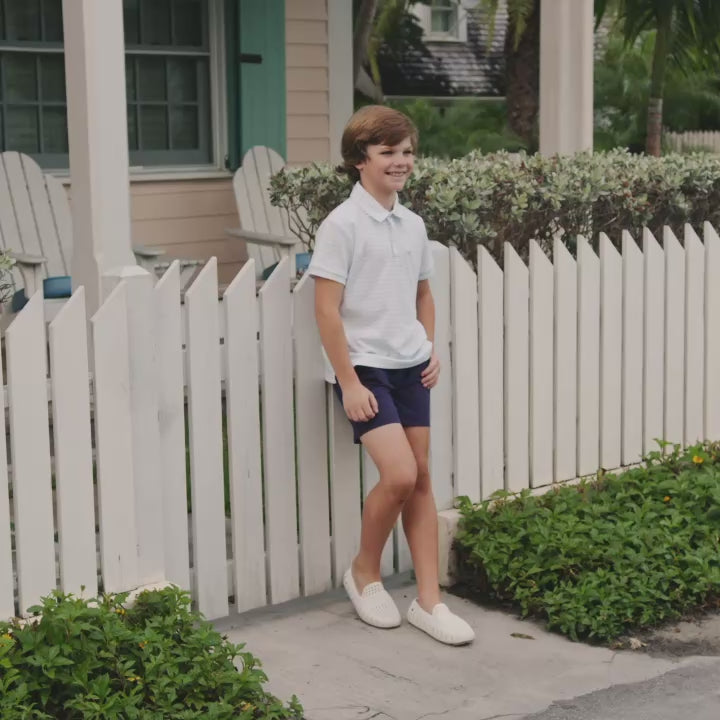 Carter Polo in Bailey's Bay Blue Stripe