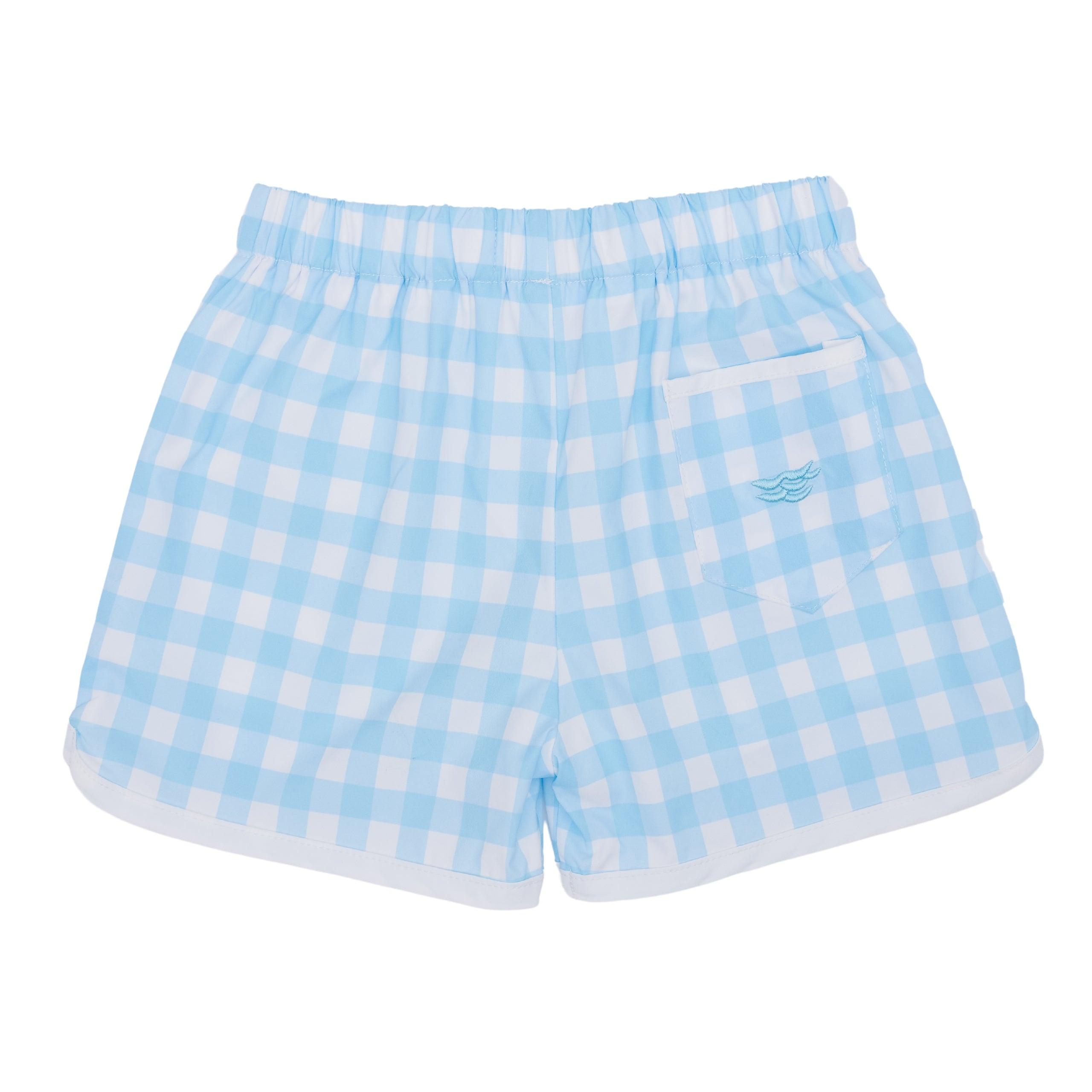 Set Point Shorts in Bellevue Blue Gingham – Henry Duvall
